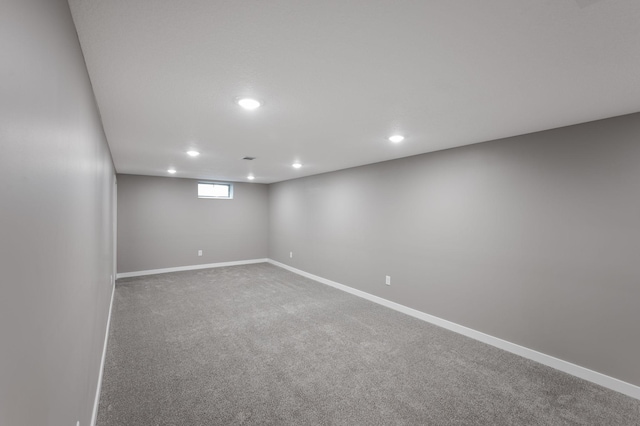 11632 Utah Ave N, Champlin, MN 55316 - below grade area featuring recessed lighting and carpet floors
