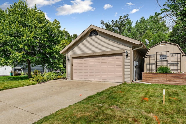 14349 Natchez Ave, Savage, MN 55378 - view of front of home featuring an outbuilding, a front yard, and a garage