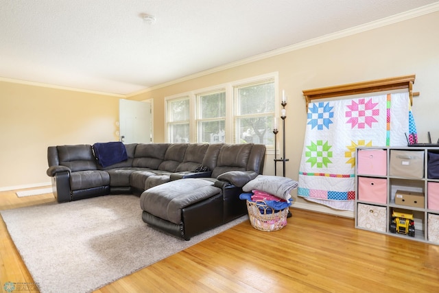921 16th St S, Fargo, ND 58103 - living area with wood finished floors and crown molding