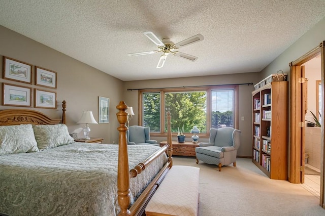 251 Revere Ln N, Champlin, MN 55316 - carpeted bedroom with a textured ceiling and ceiling fan
