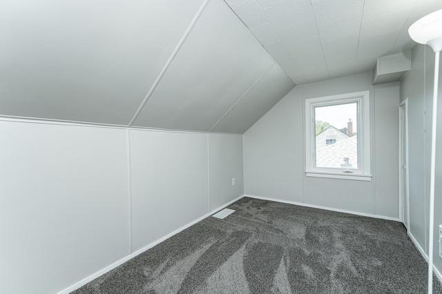 213 11th St SE, Rochester, MN 55904 - additional living space with vaulted ceiling and dark carpet