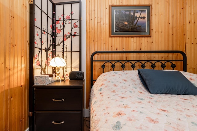 600 1st Ave, Osakis, MN 56360 - bedroom with wood walls