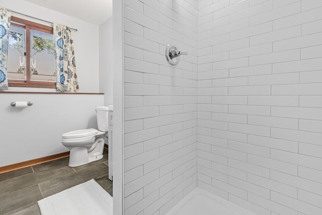16951 88th Ave N, Maple Grove, MN 55311 - bathroom with a tile shower and wood finished floors