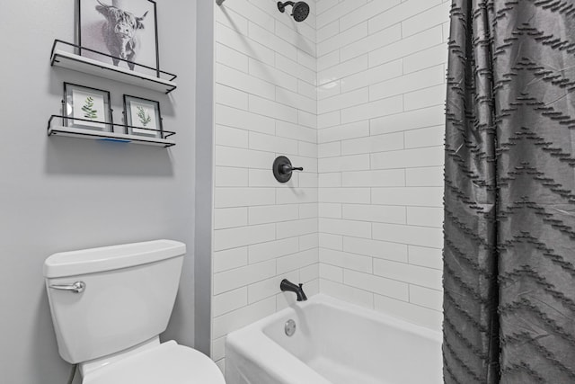 16951 88th Ave N, Maple Grove, MN 55311 - bathroom with shower / bathtub combination with curtain and toilet