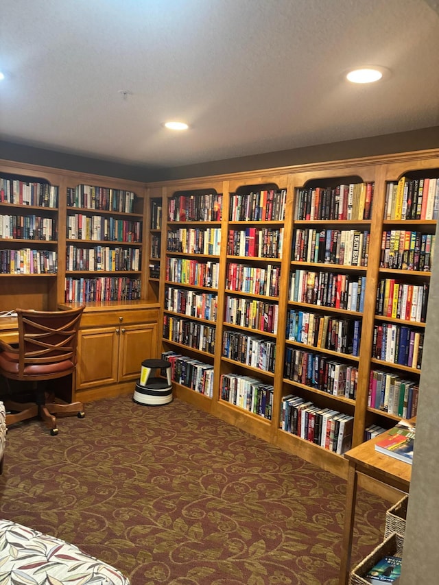 13670 Carrach Ave Unit 214, Rosemount, MN 55068 - sitting room with wall of books and recessed lighting