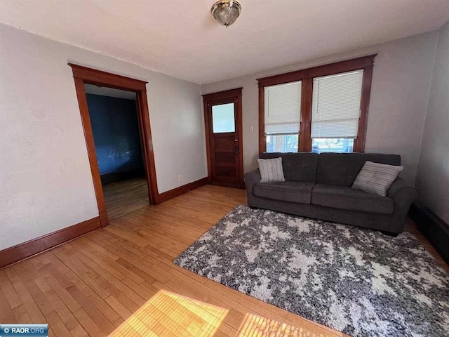 1027 Chapman St, Ely, MN 55731 - living area with light wood-type flooring and baseboards