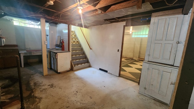 211 2nd St, Hatfield, MN 56164 - basement featuring healthy amount of natural light and stairs