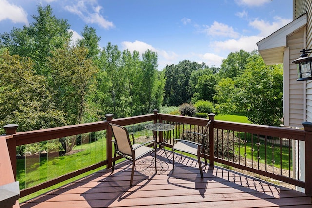 13836 Clare Downs Way, Rosemount, MN 55068 - wooden deck featuring a lawn