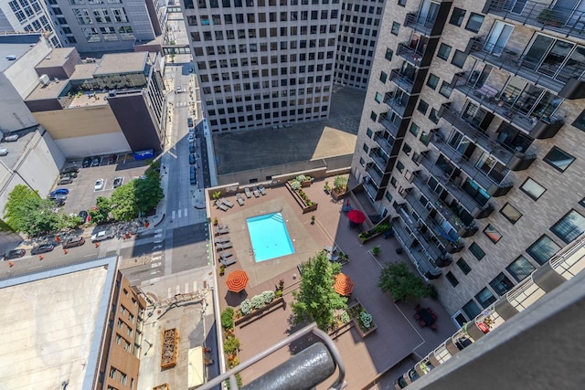 66 9th St E Unit 2315, Saint Paul, MN 55101 - drone / aerial view of a pool