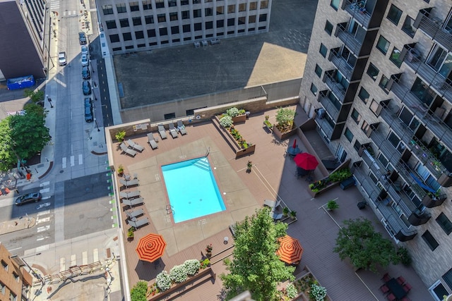 66 9th St E Unit 2315, Saint Paul, MN 55101 - aerial view of a pool area
