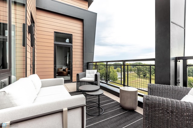 balcony with outdoor lounge area