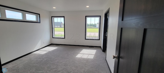 view of carpeted empty room