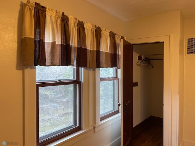 bathroom featuring hardwood / wood-style floors