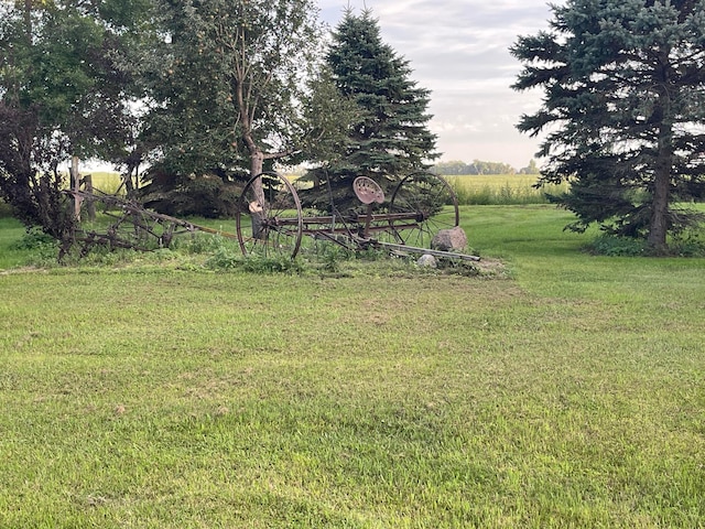 view of yard featuring a rural view