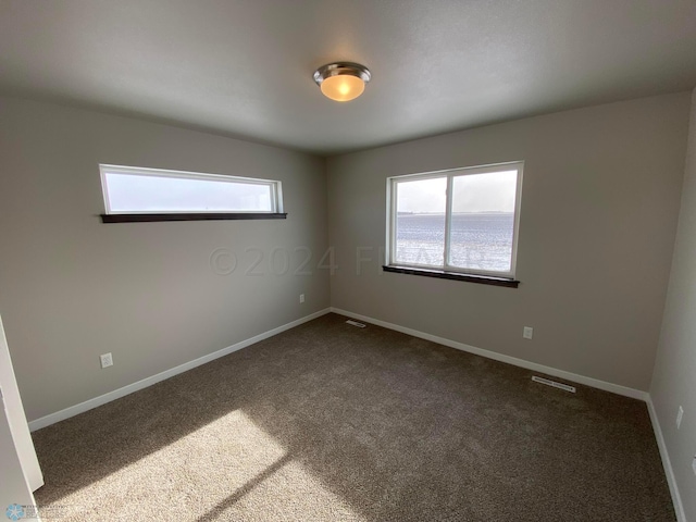 unfurnished room with carpet flooring