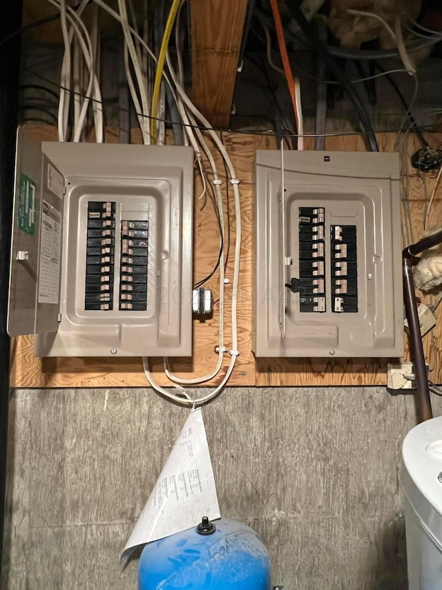 utility room with electric panel