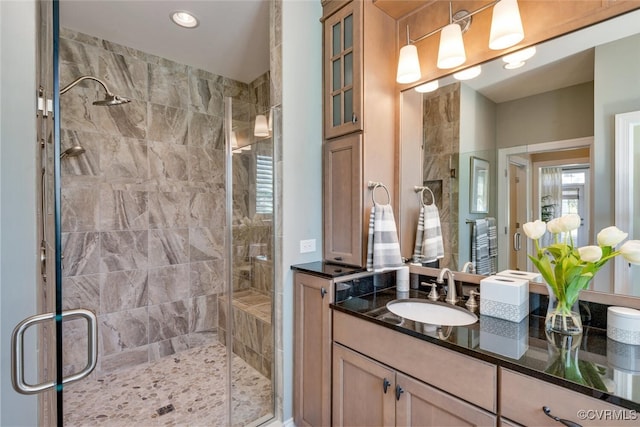 15913 Maclear Dr, Midlothian, VA 23112 - bathroom featuring a stall shower and vanity