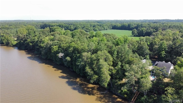 aerial view with a forest view