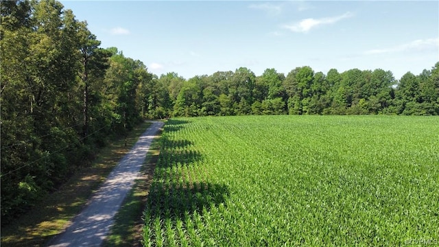 exterior space featuring a rural view