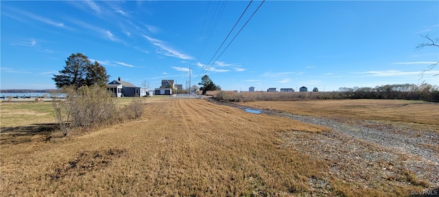 view of street featuring a rural view