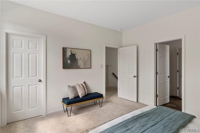 bedroom featuring carpet flooring