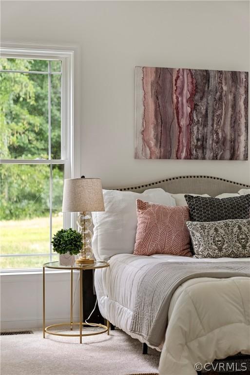 bedroom featuring multiple windows