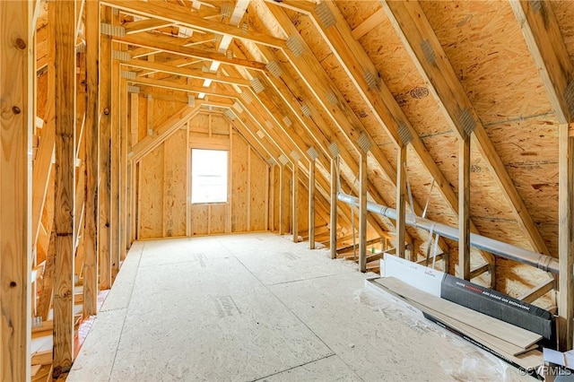 view of attic
