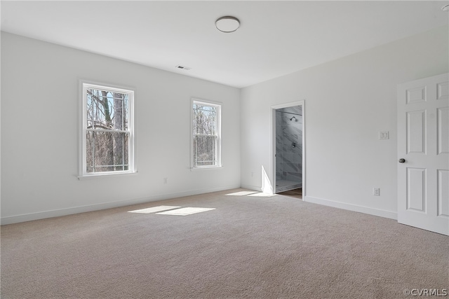 carpeted empty room with a wealth of natural light