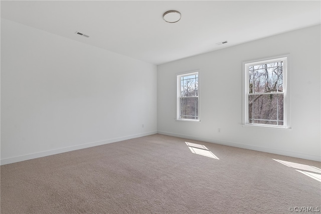 view of carpeted empty room