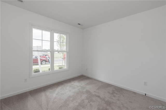 view of carpeted empty room