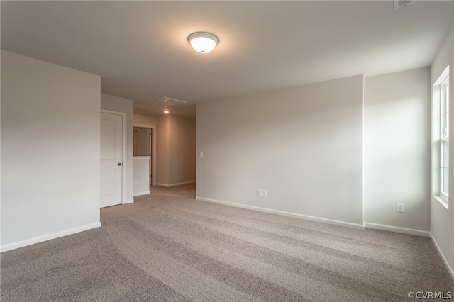 view of carpeted empty room