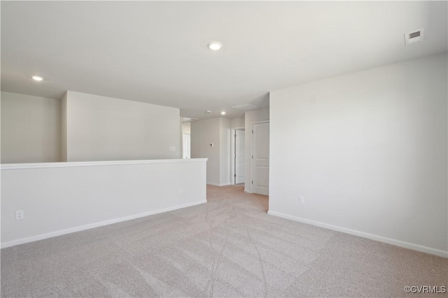 229 Bellevue Cir, King William, VA 23009 - spare room featuring light carpet, recessed lighting, and baseboards