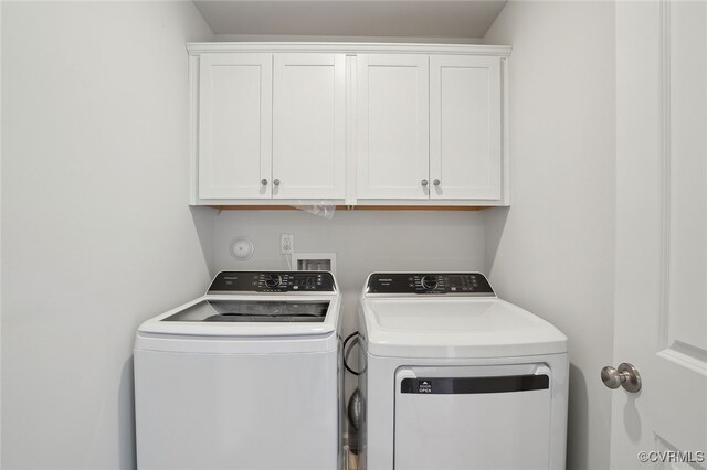 233 Bellevue Cir, King William, VA 23009 - laundry area with washer and clothes dryer and cabinet space