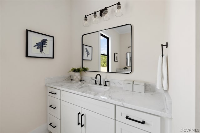 bathroom featuring vanity