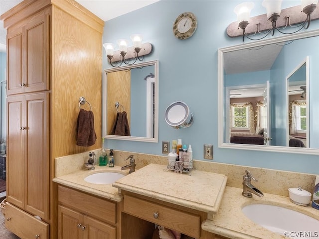 bathroom with vanity