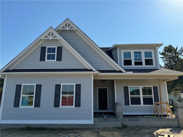 view of front of property featuring a porch