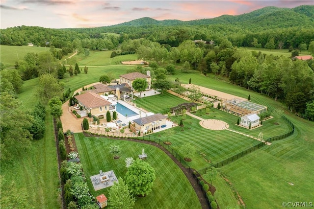 4578 Ruth Rd, Madison, VA 22727 - aerial view at dusk with a rural view