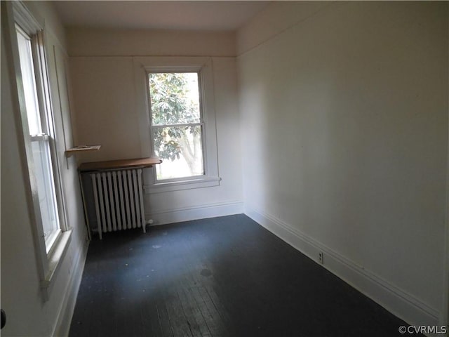 empty room with radiator