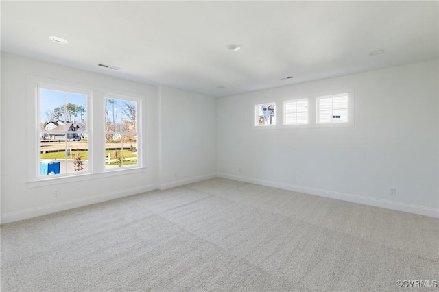 view of carpeted empty room