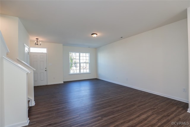 interior space featuring dark hardwood / wood-style floors