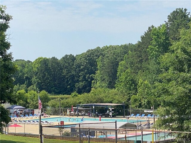 view of pool