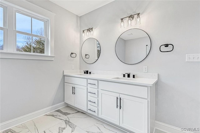 bathroom featuring vanity