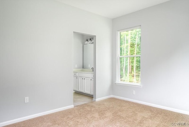 carpeted empty room with a wealth of natural light and ceiling fan