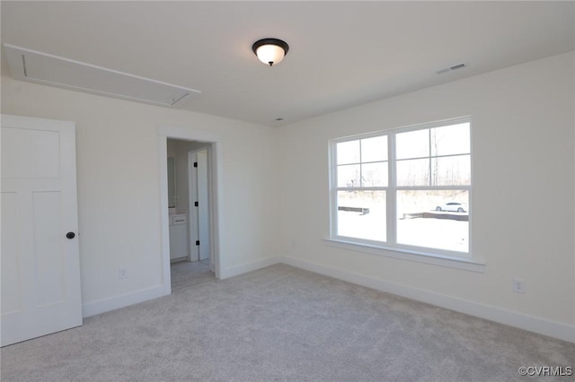 view of carpeted empty room