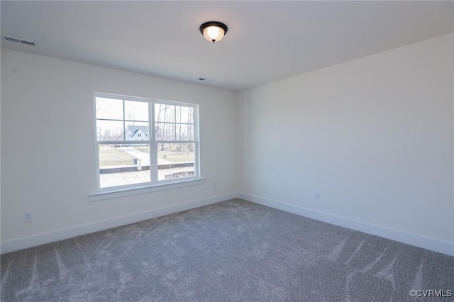 view of carpeted empty room