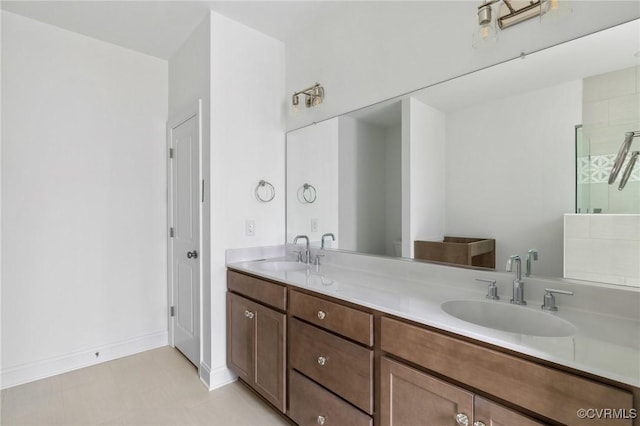 bathroom with vanity