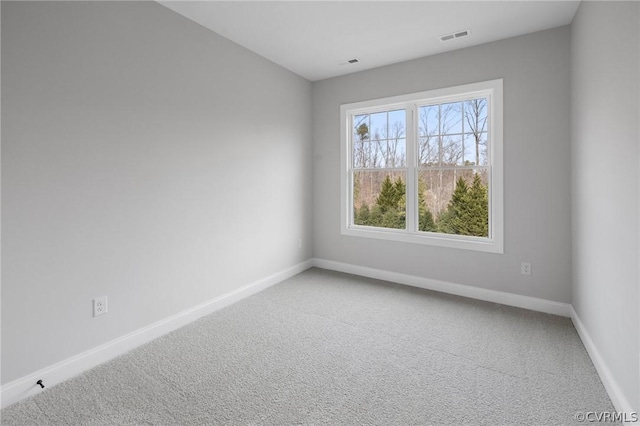 view of carpeted empty room