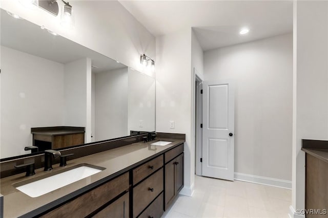 bathroom with vanity