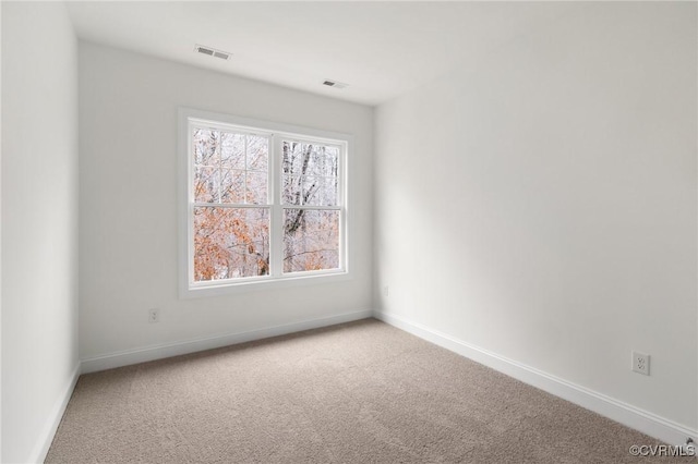 view of carpeted empty room