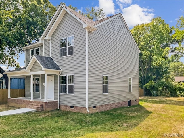 1608 Mechanicsville Tpke, Richmond, VA 23223 - view of front of property featuring a front lawn and a porch